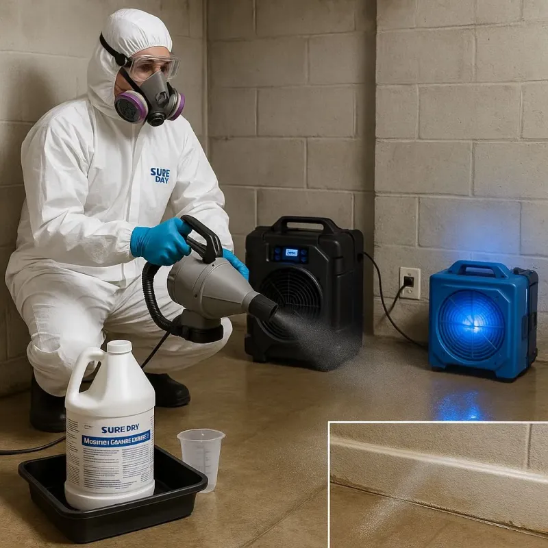 Sanitization and Odor Removal process in Wake Forest, NC